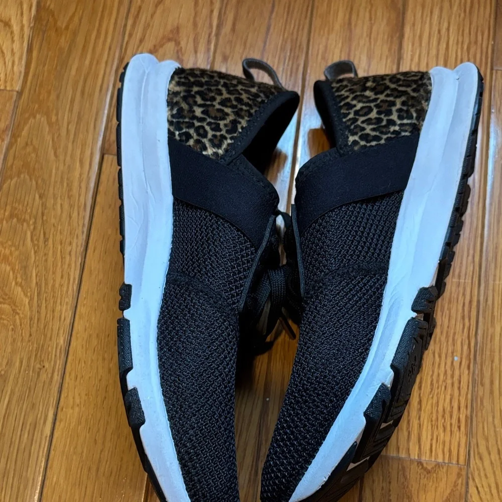 New Balance Black and Leopard slip-on Women's Sneakers, 8 - Picture 7 of 13